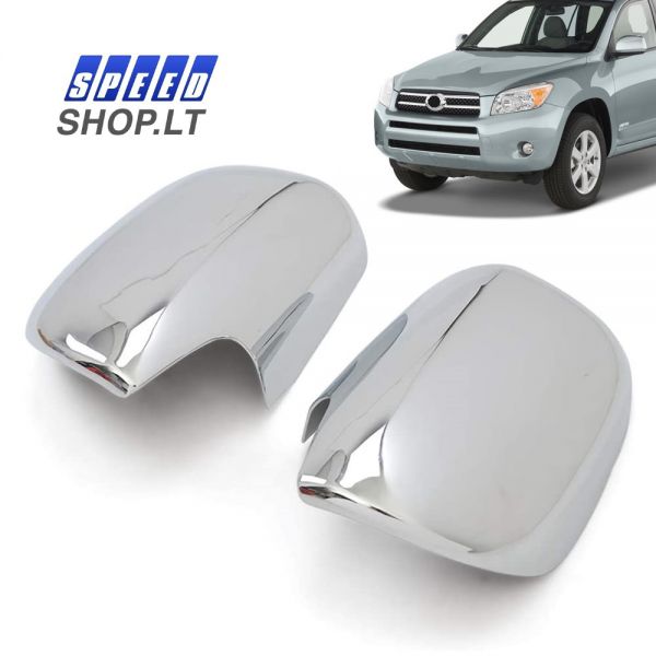 Toyota RAV4 chromuoti veidrodėlių gaubtai